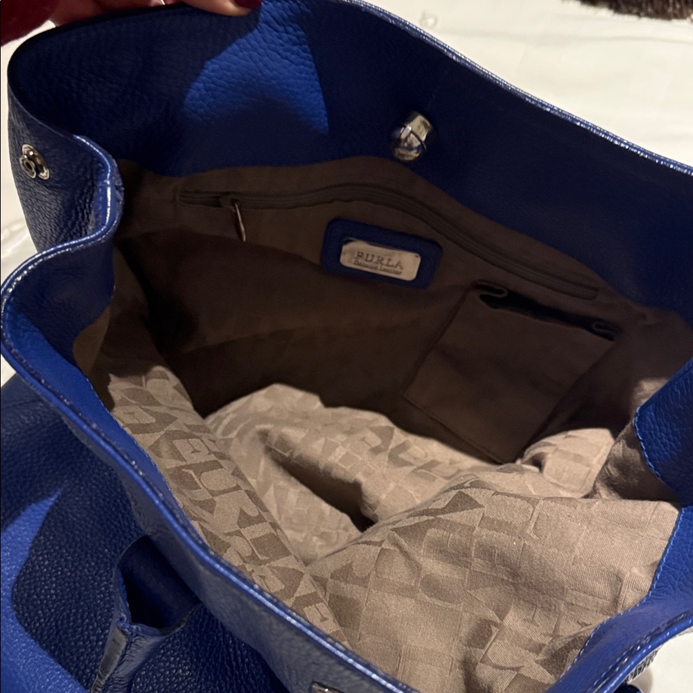 Furla Royal Blue Tote Bag - Picture 7 of 9